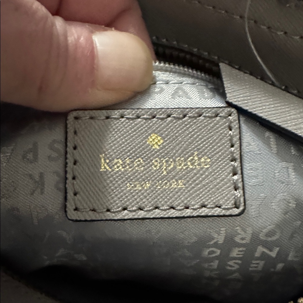NWT Kate Spade Novelty Gray Mini Bag with Owl Design & Wallet - Picture 8 of 10